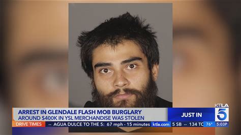 First arrest made in 'flash mob'-style burglary at luxury Glendale clothing store
